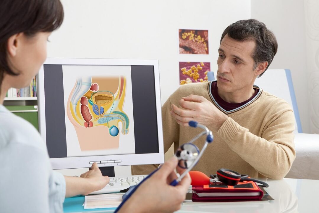 Bei den ersten Anzeichen einer Prostatitis sollte ein Mann einen Urologen konsultieren